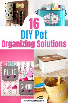 16 diy pet organizing projects that are easy to make and great for the home