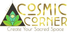 the logo for cosmic corner create your sacred space