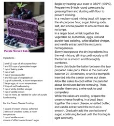 the recipe for blueberry cake is shown here