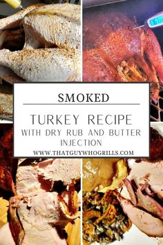 Smoked Turkey Brine Recipe makes for amazing turkey!! After you take your turkey out of the brine and rub with your rub! Then inject with a Butter Injection. The butter injection makes for a moist and flavor turkey! Pin to your Thanksgiving Pinterest board for later. Turkey Injection, Barbecue Turkey, Best Turkey Brine, Easy Turkey Brine, Turkey Marinade, Turkey Brine Recipe, Turkey Smoked