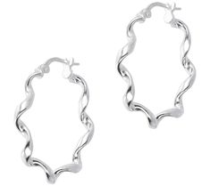 A more modern take on an iconic look, these twisted hoops make a simple and chic upgrade to your accessory collection. From UltraFine® 950 Silver Nickel-Free Jewelry. Twisted Hoop Earrings, Nickel Free Jewelry, Free Jewelry, Ear Piercings, Gold Earrings, Hoop Earrings, Jewelry Earrings, Silver, Gold