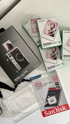 the contents of an instax mini camera are displayed