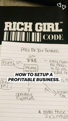 a piece of paper with writing on it that says, how to setup a portable business