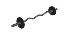 an object that looks like a barbell with two arms and one arm, on a white background