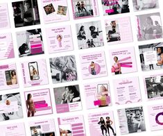 a group of women's health and fitness brochures