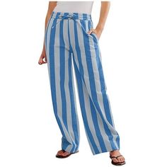 Striped Wide Leg Pants for Women Casual Loose Elastic High Waist Lounge Pants Beach Vacation Trousers with Pockets Welcome to our store, I wish you a happy shopping Our products are produced in our own factory with various styles We offer various discounts, and we offer a 30-day quality guarantee please rest assured to place an order If you have any questions, please feel free to contact me, it is our honor to serve you SOMEONE ASKED Q: Is the quality of the clothes as described? A: Yes, if the Pants For Women Casual, High Waisted Leggings Workout, Trousers Women Wide Leg, Linen Drawstring Pants, Summer Pants Women, Work Pants Women, Women Jogger Pants, Striped Wide Leg Pants, Wide Leg Dress Pants