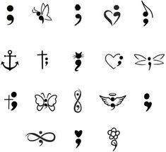 a set of different tattoo symbols