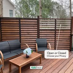 Louvered Privacy Fence - Open or Closed, choose your privacy! Private Screens Backyards, Louvered Privacy Screen Outdoor, Deck Privacy Fence Ideas, Outdoor Louvres Privacy Screens, Louver Fence Ideas, Privacy Deck Walls Ideas, Louvered Patio Wall, Hot Tub Fence Privacy Walls, Deck Blinds Privacy Screens