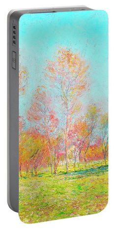 Claude Monet's Spring in Giverny Portable Battery Charger Claude Monet, Starry Night