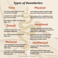 Asserting Boundaries, Boundaries Examples, Types Of Boundaries, Counseling Activities