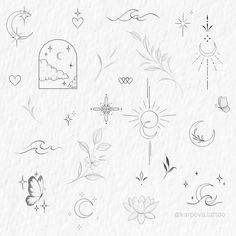 Pretty Tattoo Ideas, Pretty Tattoo, Small Girly Tattoos, Boho Tattoos, Fine Line Tattoo, Friendship Tattoos