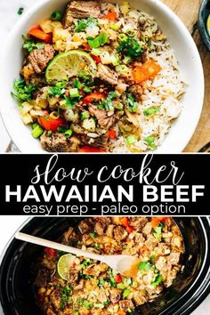 this slow cooker hawaiian beef recipe is easy to make and tastes just as good as it looks