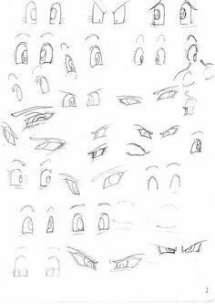 the drawing shows many different faces and eyes, all drawn in one point on paper