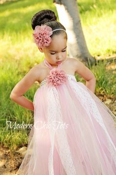 Vintgae Flower and Lace Tutu Dress. This would be the cutest flower girl dress!! Princess Tutu Dresses, Fairy Photography, Pageant Wear, Tulle Skirt Dress