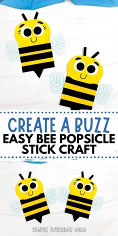 Let’s celebrate the arrival of the season by doing a fun kids craft project with the kids! Break out the paint brushes and popsicle sticks to make this bee popsicle stick craft for kids that’s as adorable as it is fun. Kids will transform ordinary supplies into buzzing bees that are sure to bring smiles to their faces. And if your little ones are buzzing with excitement about all things bee related, check out our other bee activities and spring crafts for kids. Bee Craft, Paper Bag Puppets