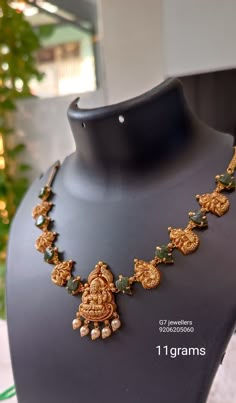 Light Weight Gold Necklace Indian, Neck Sets Jewellery Gold, Light Weight Necklace Gold, 30 Gms Gold Necklace Set, Small Necklace Gold Indian, Light Weight Necklace Designs, Light Weight Kasulaperu Designs, 10grams Gold Necklace Designs