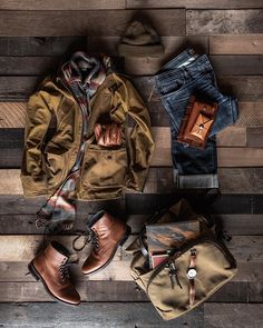 Rugged Fashion, American Pastoral, Travel Trunk, Gq Style, Cowboy Outfits, Ootd Men, Mens Outfit Inspiration