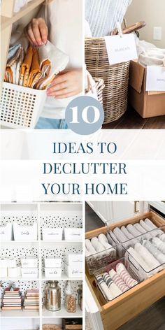 the top ten things to do when you're declutter in your home