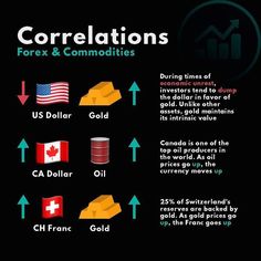 an info poster showing the different types of forex and commodifications