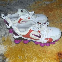 Nike Shox For Sale Never Worn Make Offer Size 6 Women Nike Shocks, Nike Shox, Nike White, Shoes Nike, White Nikes, Color Purple, Nike Shoes, Nike Women, Size 6