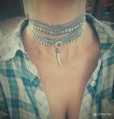 Pendant Choker, Silver Choker, Statement Pendant, Choker Necklaces, Chain Choker, Etsy Jewelry, Choker, Choker Necklace, Accessory Gift