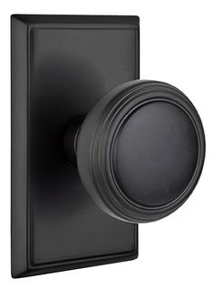 an image of a black door knob