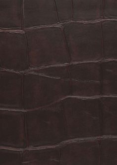 an alligator skin pattern is shown in dark brown