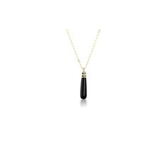 14k Yellow Gold Large Hand Carved Black Onyx Drop Pendant with White Diamonds accents along the Cap and Bail. Wear this bold Drop as the anchor piece when layering necklaces or solo for an elegant accent year-round. 14k Yellow Gold Hand Carved Black Onyx 28.46 cts White Diamonds 0.36 cts Approx. 49.5mm x 10mm Style Note: This pendant does not come with a chain. Layering Necklaces, The Anchor, Gold Hand, Gold Hands, Drop Necklace, Drop Pendant, White Diamonds, Pave Diamonds, Black Onyx