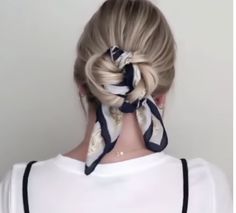 Hair Scarf Styles, Hair Upstyles, Pretty Braided Hairstyles, Peinados Fáciles Para Cabello Corto, Braided Hairstyles Easy, Easy Hairstyles For Long Hair, Braids For Short Hair, Messy Bun, Scarf Hairstyles