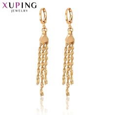 Xuping Jewelry Fashion New Strip Shaped Design Gold Color Plated