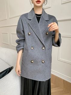 SPECIFICATIONS  Brand Name : CAIXINGLE    Age : MIDDLE AGE    Style : Office Lady    Clothing Length : regular    Origin : Mainland China    CN : Hebei    Season : Autumn/Winter    Material : wool    Hign-concerned Chemical : None    Decoration : Button    Decoration : Pockets    Material Composition : wool    Pattern Type : Solid    Release Date : Winter 2023    Place Of Origin : China (mainland)    Model Number : cxlrt-804    Collar : Turn-down Collar    Closure Type : Double Breasted    Sleeve Style : regular    Gender : WOMEN    Sleeve Length(cm) : Full    Type : LOOSE    Outerwear Type : Wool & Blends With Boots Outfit, Dress With Boots Outfit, Fall Outfits Dress, Dress Outfits Winter, Dress Fall Outfits, Dress Outfits Fall, Outfit Ideas Dress, Dressing Design, Short Coats Women