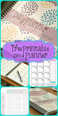 the free printable 2013 planner is shown