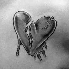 Heart Tattoo Designs For Men, Shattered Heart, Heart Piercing, Tattoo Designs For Men, American Traditional Tattoo, Ink Ideas, Tattoo Designs For Women, Creative Tattoos