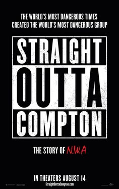 the poster for straight outa compton