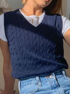 📦FREE Shipping on orders over $80 Gender: Women Type: Tops Feature: Solid, V-Neck, Sleeveless Material: Polyester Style: Casual/Fashion Color: Gray, Green, Blue Size: S, M, L Please Note: All Dimensions Are Measured Manually With A Deviation Of 1 To 3cm. Casual V-neck Cable Knit Sweater Vest, Casual Cable Knit Sleeveless Tank Top, Trendy Sleeveless Cable Knit Tops, Casual Cable Knit Sleeveless Vest, Casual Sleeveless Cable Knit Vest, Blue Casual Sleeveless Sweater Vest, Casual Cable Knit V-neck Sweater Vest, Sleeveless Cable Knit Cotton Top, Casual Solid Color Knit Sweater Vest