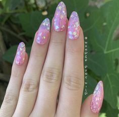 Stars And Butterflies, Pink Jelly Nails, Chunky Glitter Nails, Nail Sizing Kit, Butterflies Pink, Black Acrylic Nails, Nail Art For Beginners, Nails Now