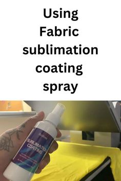 Using Fabric sublimation coating spray Sublimation Spray For Cotton, Sublimation Heat Press Chart, Sublimation Spray, Sublimation For Beginners, Diy Shirt Printing, Interesting Crafts, Cricut Projects Easy, Diy Screen