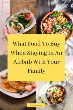 what food to buy when staying in an airbn with your family