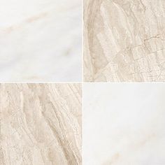 four different types of white marble tiles