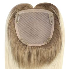 Remy Hair Mono Topper piece Hair > Key Features < Base Material: Mono Base Size: 3"x5" and 5"x5" Hair Type: Human hair topper Hair Length: 10", 12", 14", 16", 18" and 20" Curl Pattern: Straight Hair Density: 150% Full Volume Heat Styling: Can be styled with heat up to 160°C. Head Coverage: Top & Crown >Topper Hair Piece Benefits< Premium Quality: Crafted from 100% Remy human hair for a soft, natural feel, with a mono base that mimics the scalp for a seamless, realistic look. Perfect for You: Ide Blonde Hair Topper, Hair Description, Sunny Hair, Hair Color Guide, Brown And Blonde, Bonded Hair Extensions, Human Hair Pieces, Sew In Hair Extensions, Curly Clip Ins