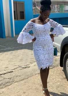 Long White Lace Dress Styles Nigerian, White Fitted Lace Dress Knee-length, White Fitted Knee-length Lace Dress, Short Lace Dress Styles Nigerian, Short Lace Gown Styles Nigerian, White Lace Dress Styles Nigerian, Short Lace Gown, Lace Dress Styles Nigerian, Lace Short Gown Styles