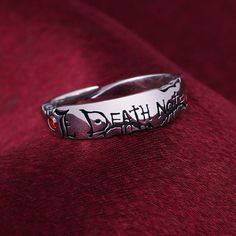 Yagami Light, Light Yagami, Bracelet, Ring, Silver, Red, Anime, Color