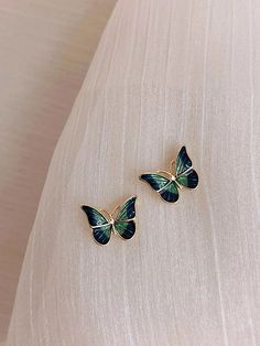 Butterfly Style Stud Earrings Tassel Earing, Butterfly Stud Earrings, Stud Style, Ear Earrings, Butterfly Earrings Stud, Hanging Earrings, Mua Sắm, Flower Earrings Studs, Flower Studs