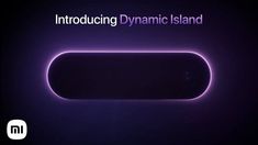 an apple logo with the words,'intoduging dynamic island'in front of it