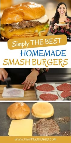 Try this thin-pressed juicy SMASH Burgers. These burgers are better than restaurant burgers! Smash Burger Sauce Easy, Basic Burger Patty Recipe, Smash Burgers On Griddle Video, Smash Burgers On Griddle, Griddle Burgers, Best Smash Burger Recipe, Homemade Burger Sauce