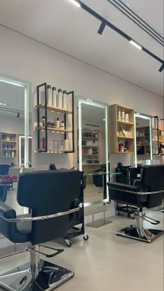 the salon is clean and ready for customers to use