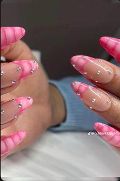 Pink Snakeskin Nails, Almond Snake Nails, Chrome Croc Nails, Fun Pattern Nails, Pi K Nails, Pink Chrome Nails With Design, Pink Pattern Nails, Pink Snake Skin Nails, Pink Snake Nails