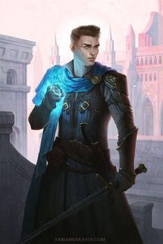 Eldritch Knight, Arcane Trickster, Portrait Male, Fantasy Magic, Dungeons And Dragons Characters, Fantasy Male, Wow Art, High Fantasy, Fantasy Warrior