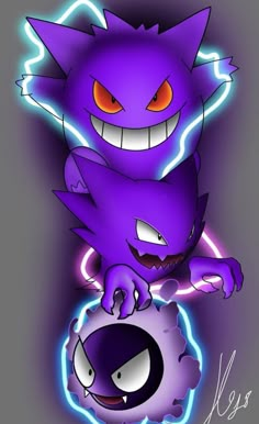 an image of a cartoon character with glowing eyes