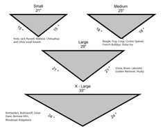 three pyramids are shown with numbers and measurements to make them look like they have different shapes